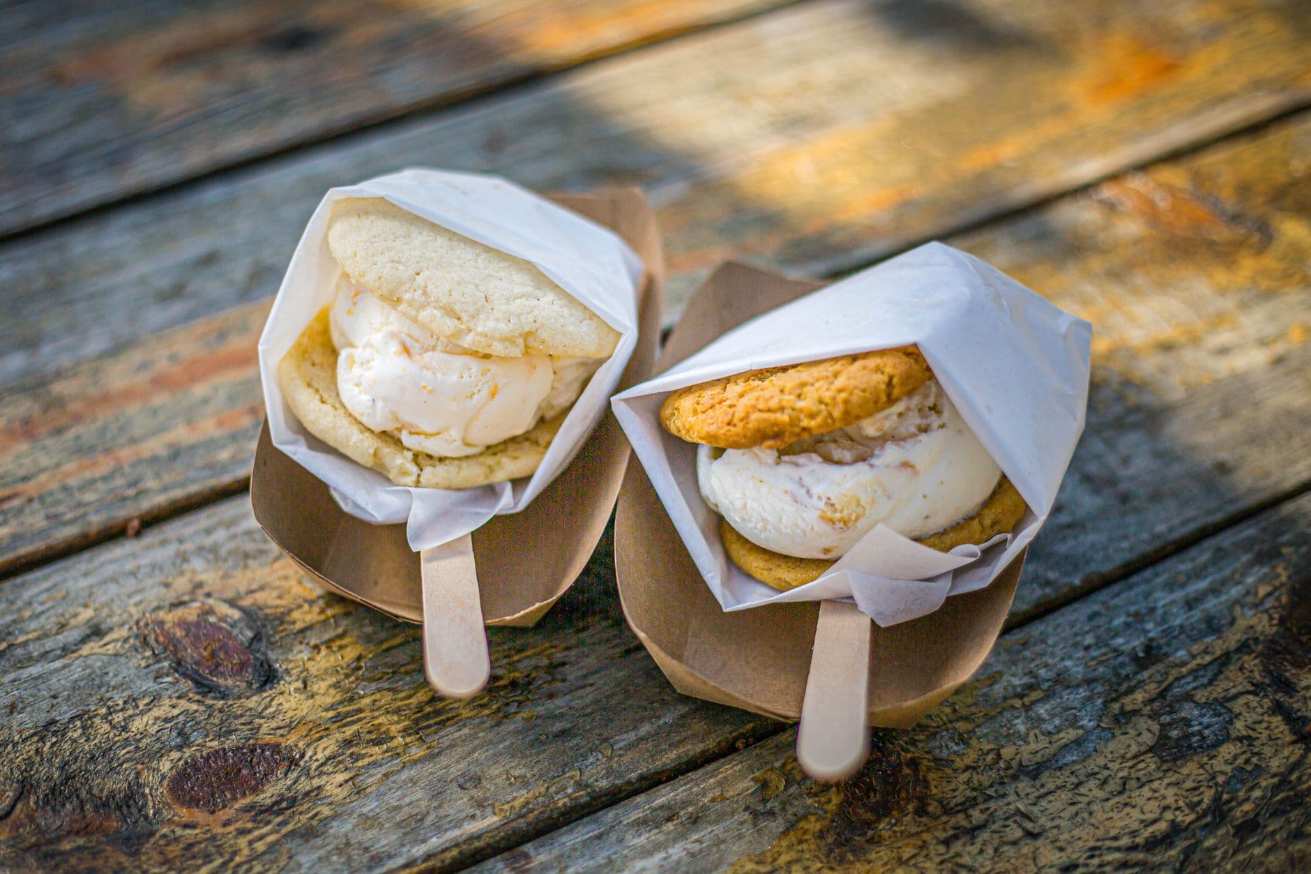 Popcorn Ice Cream Sandwich